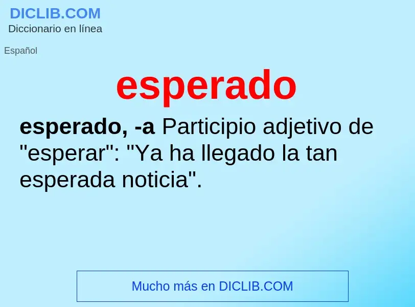 O que é esperado - definição, significado, conceito