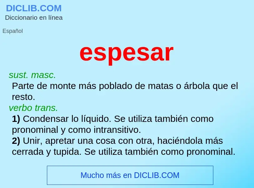 Wat is espesar - definition