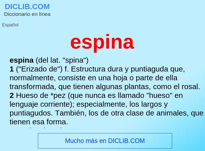 Wat is espina - definition