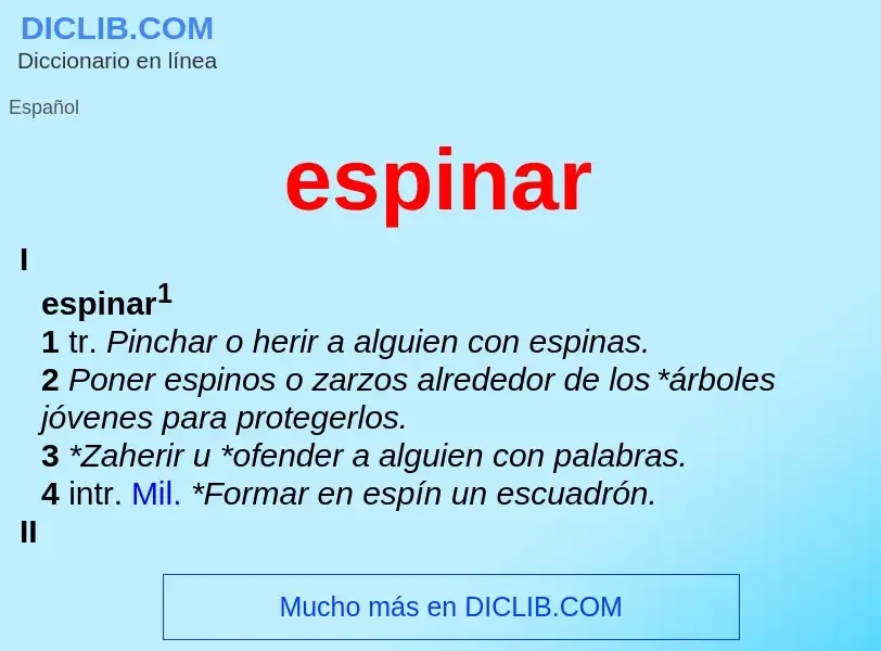 Wat is espinar - definition