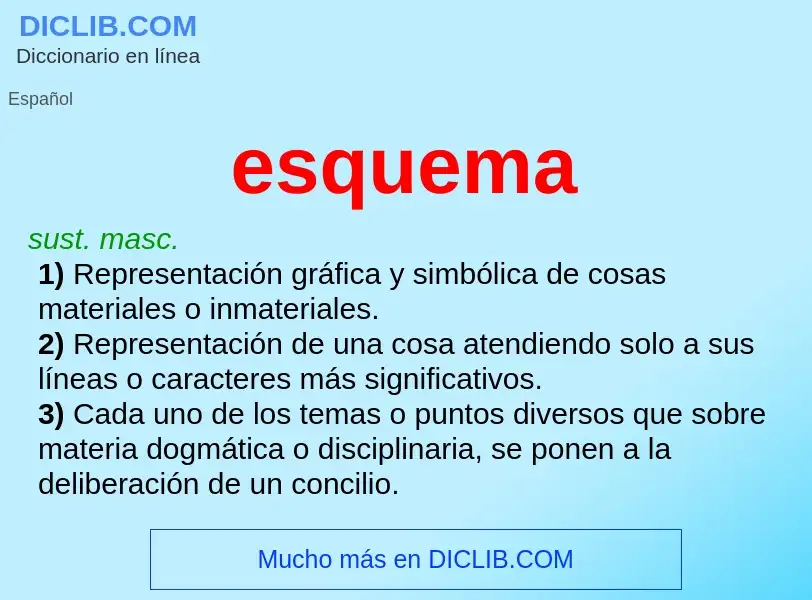 O que é esquema - definição, significado, conceito