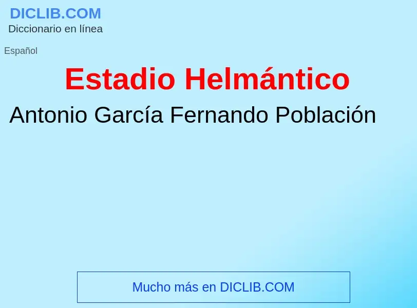 Wat is Estadio Helmántico - definition