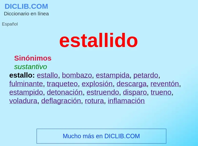 O que é estallido - definição, significado, conceito