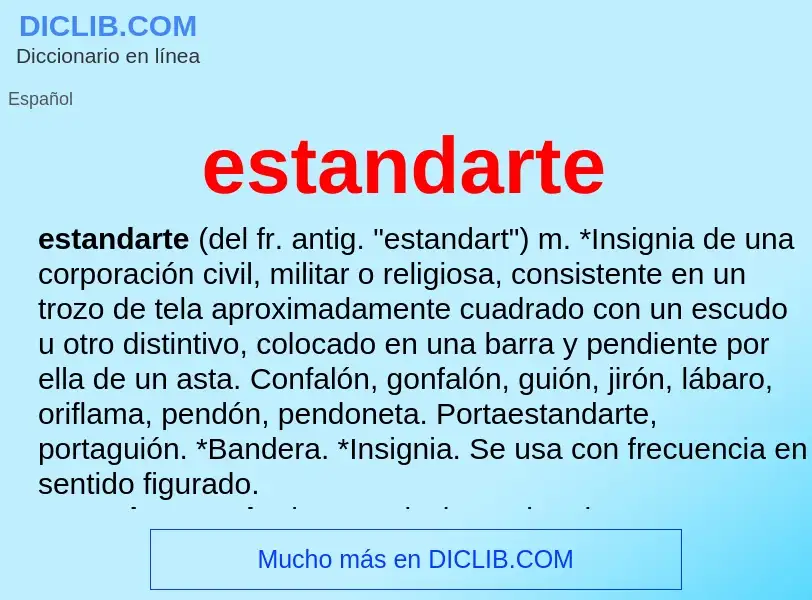 O que é estandarte - definição, significado, conceito