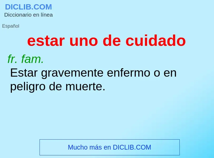 O que é estar uno de cuidado - definição, significado, conceito