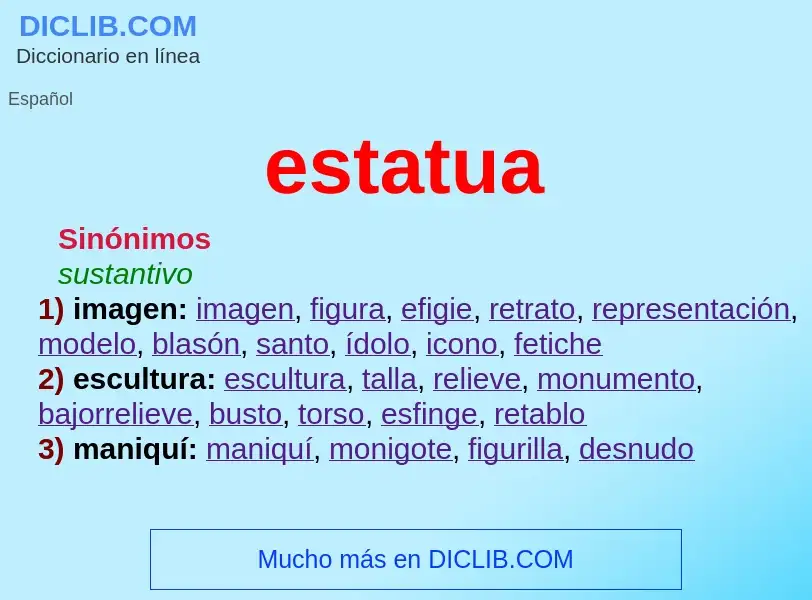 Wat is estatua - definition