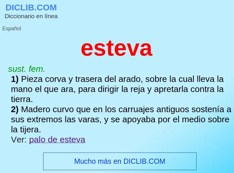 Wat is esteva - definition