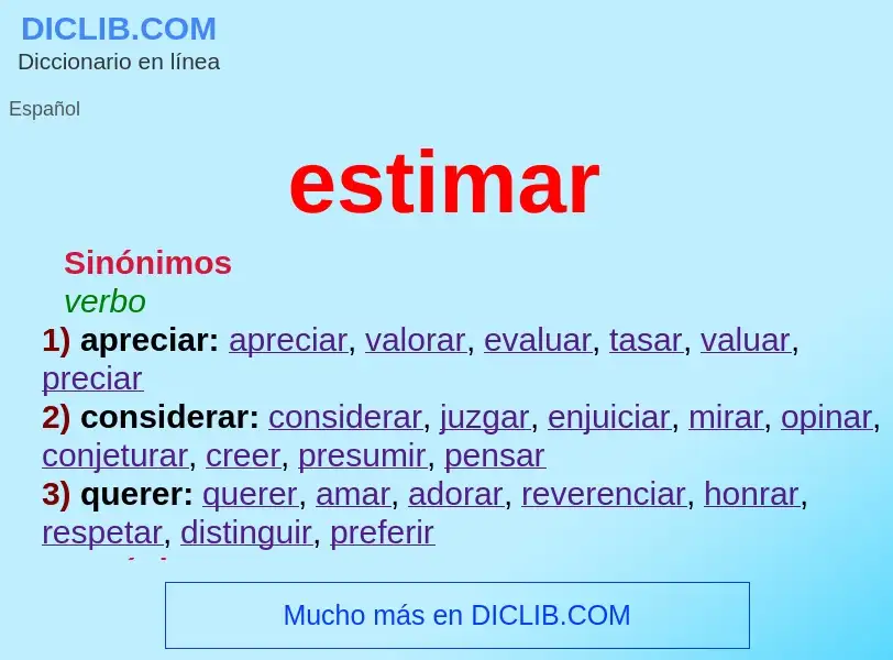 Wat is estimar - definition