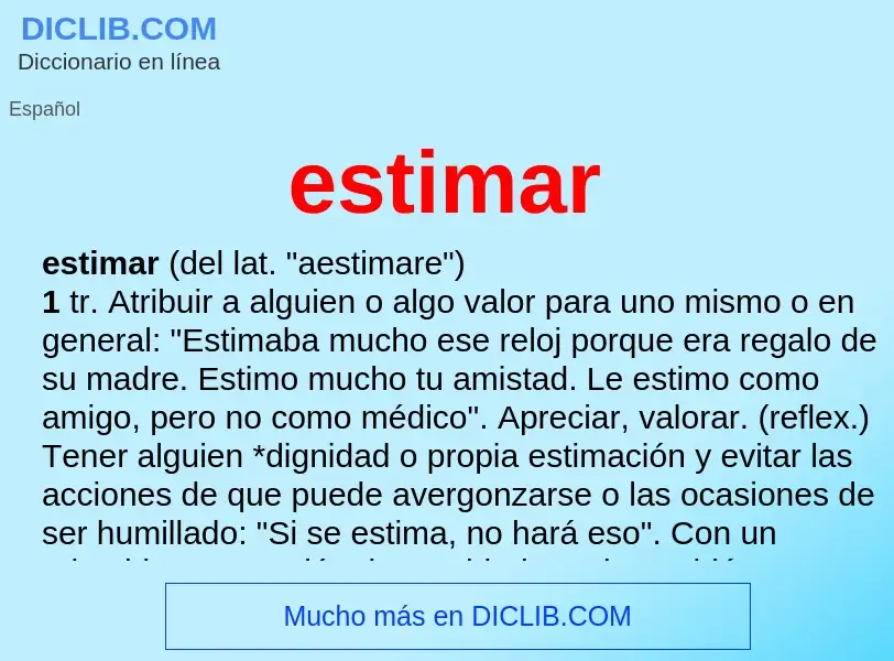 What is estimar - definition