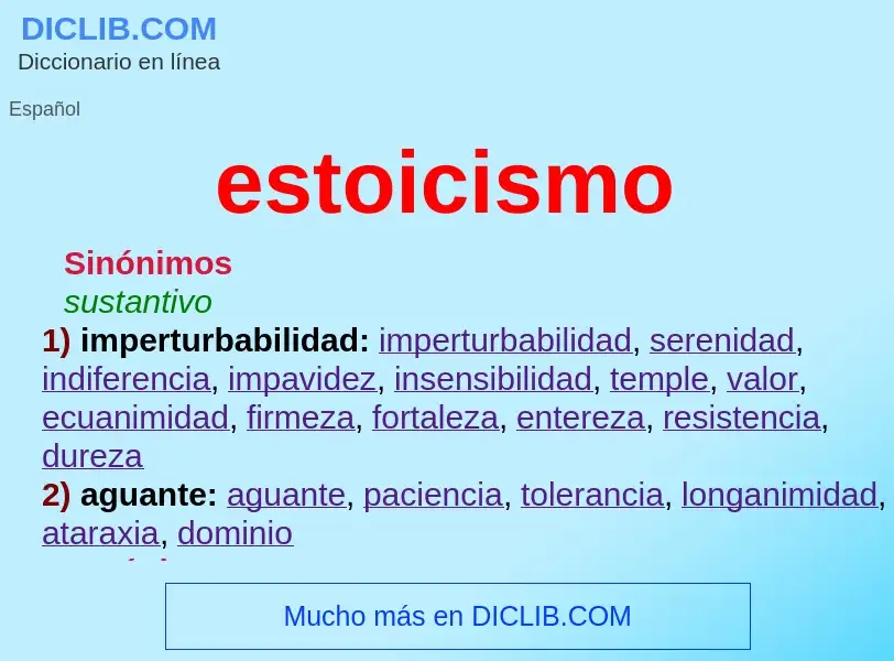 ¿Qué es estoicismo? - significado y definición