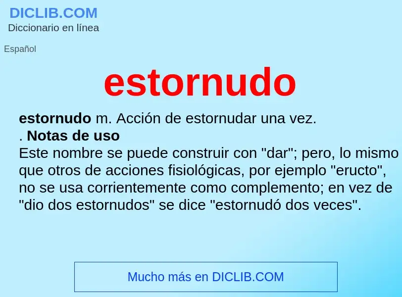 O que é estornudo - definição, significado, conceito