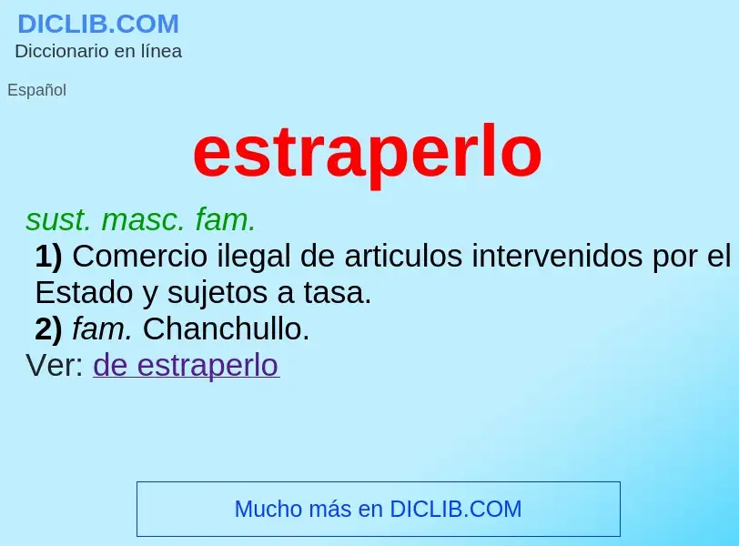 Wat is estraperlo - definition