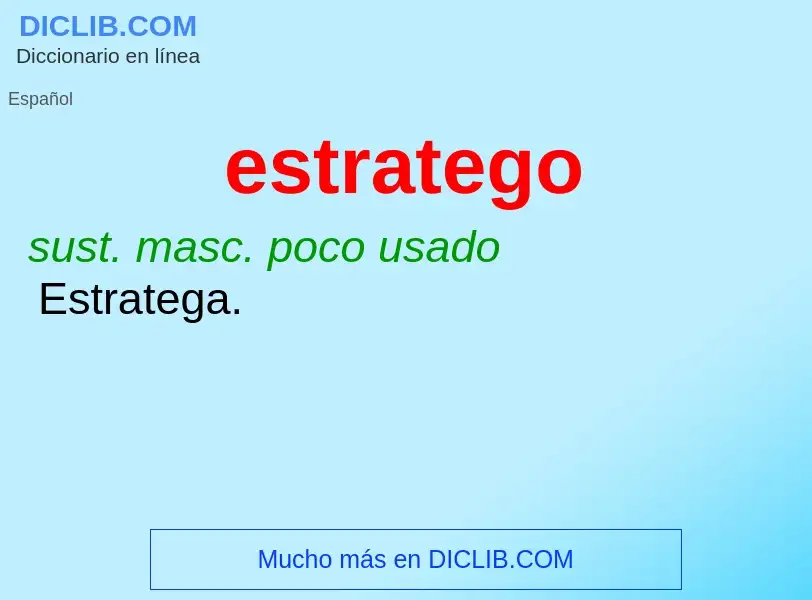 O que é estratego - definição, significado, conceito