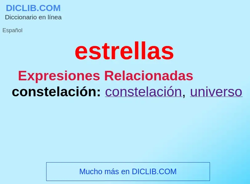 Wat is estrellas - definition