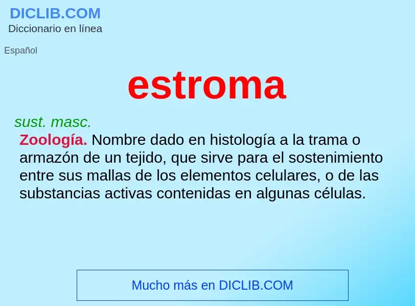 What is estroma - definition