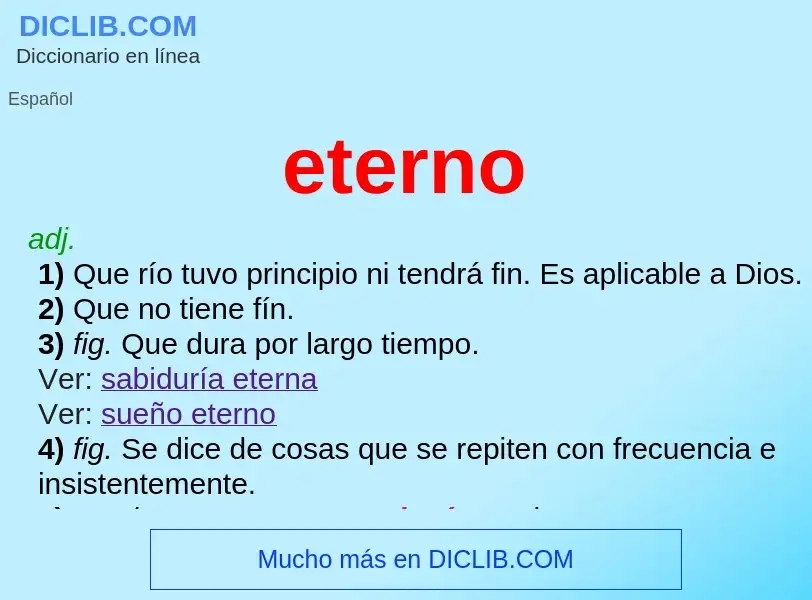 O que é eterno - definição, significado, conceito