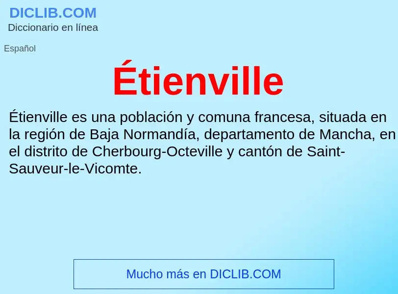 Wat is Étienville - definition