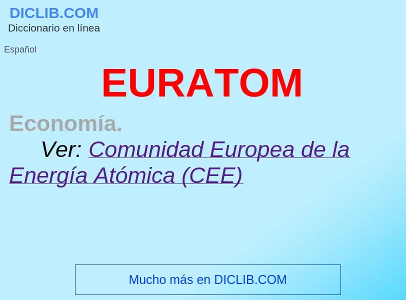 Что такое EURATOM - определение