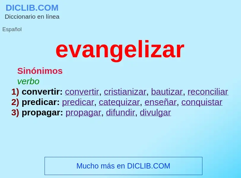 ¿Qué es evangelizar? - significado y definición