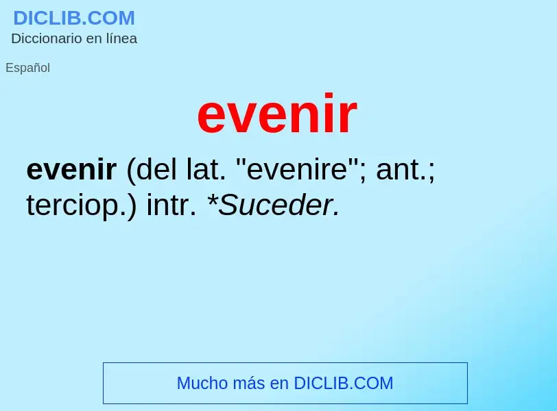 What is evenir - definition