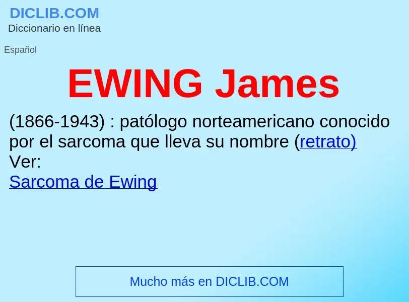 Что такое EWING James - определение