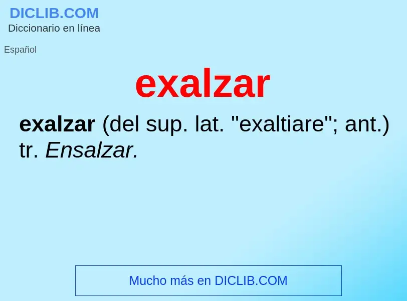 What is exalzar - definition