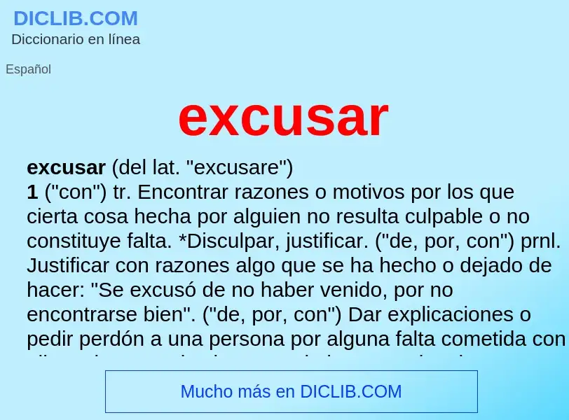 What is excusar - definition