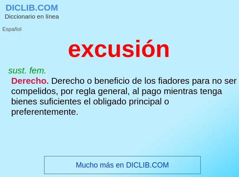 ¿Qué es excusión? - significado y definición