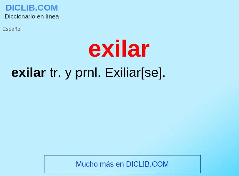 Wat is exilar - definition