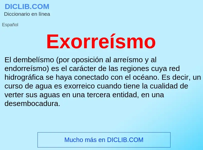 What is Exorreísmo - definition