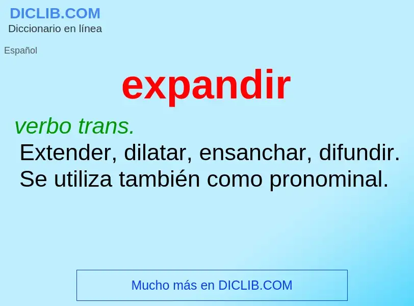 What is expandir - definition