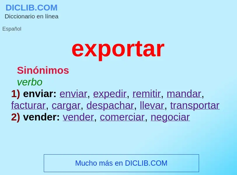 ¿Qué es exportar? - significado y definición