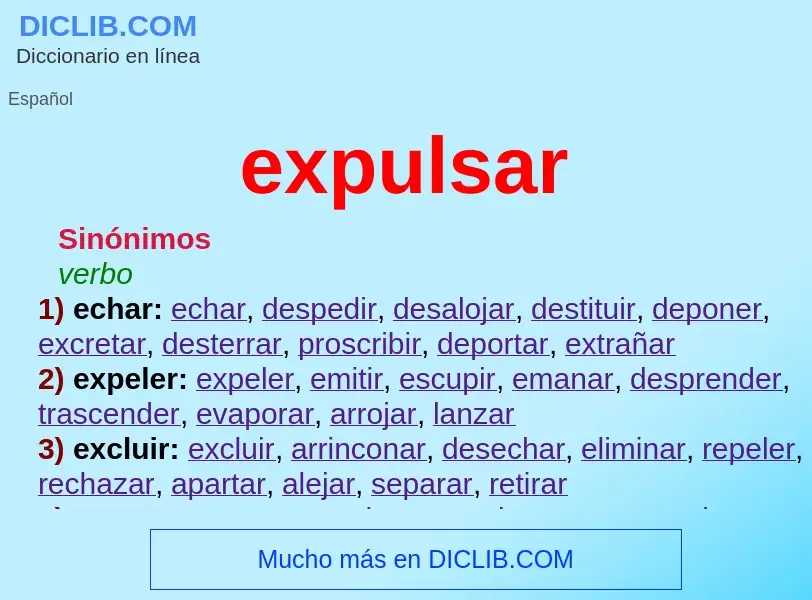 Was ist expulsar - Definition