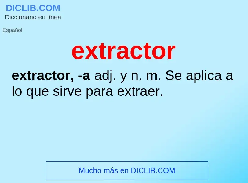 Was ist extractor - Definition