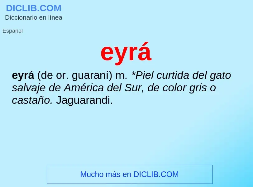 What is eyrá - definition