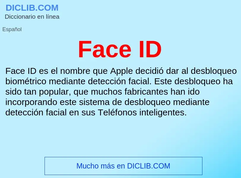 Che cos'è Face ID - definizione