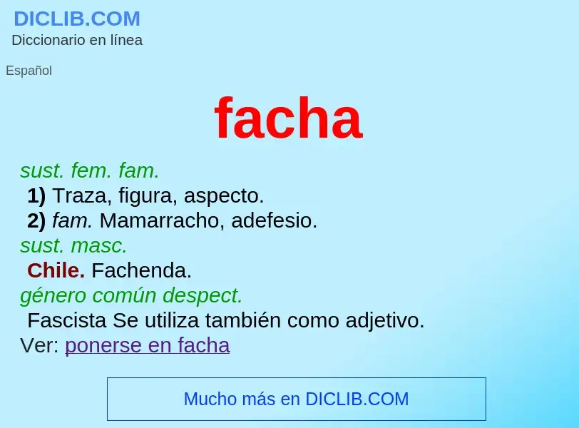 Wat is facha - definition