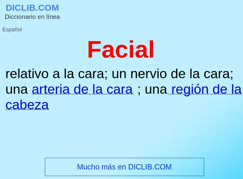 What is Facial - definition