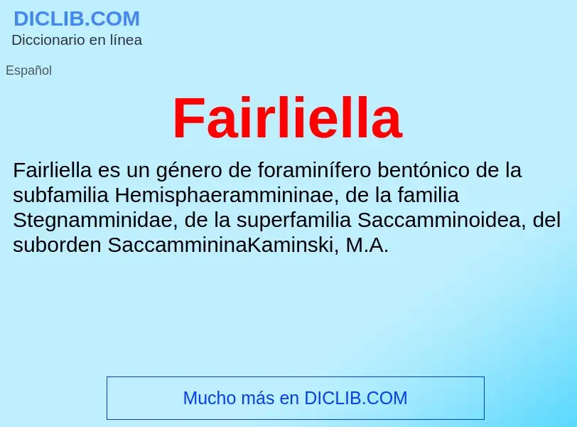 Che cos'è Fairliella - definizione