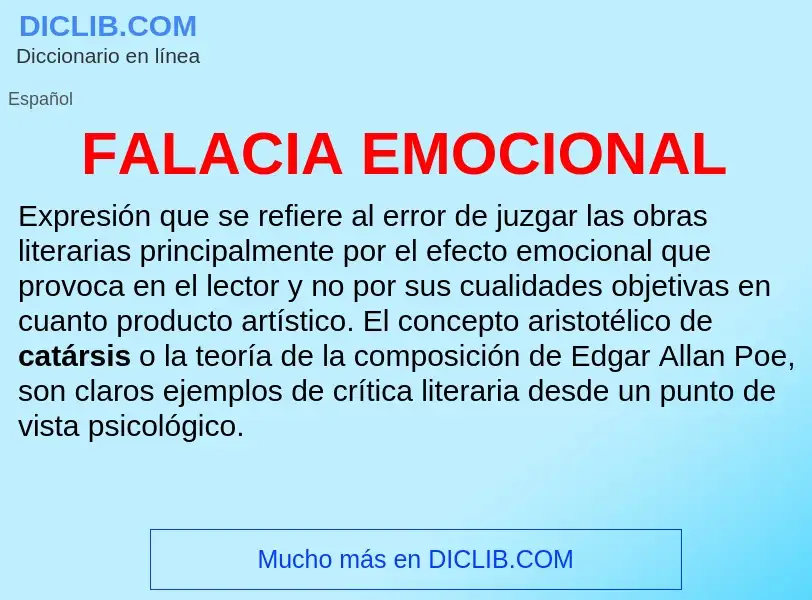 O que é FALACIA EMOCIONAL - definição, significado, conceito