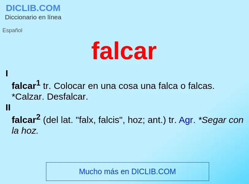 Что такое falcar - определение
