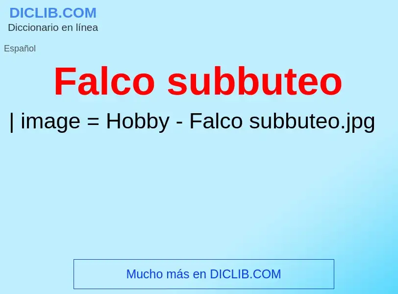 Τι είναι Falco subbuteo - ορισμός