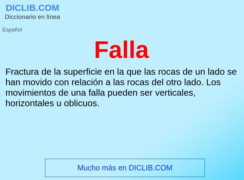 Wat is Falla - definition