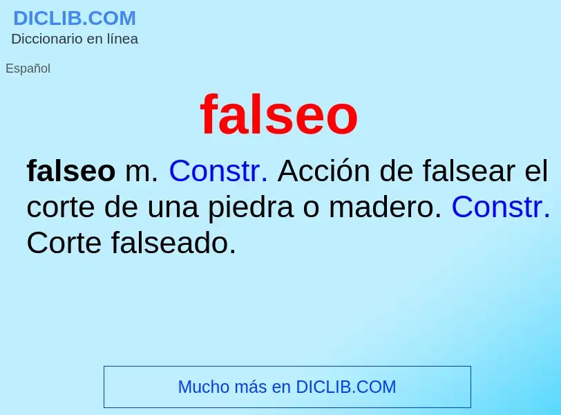 What is falseo - definition