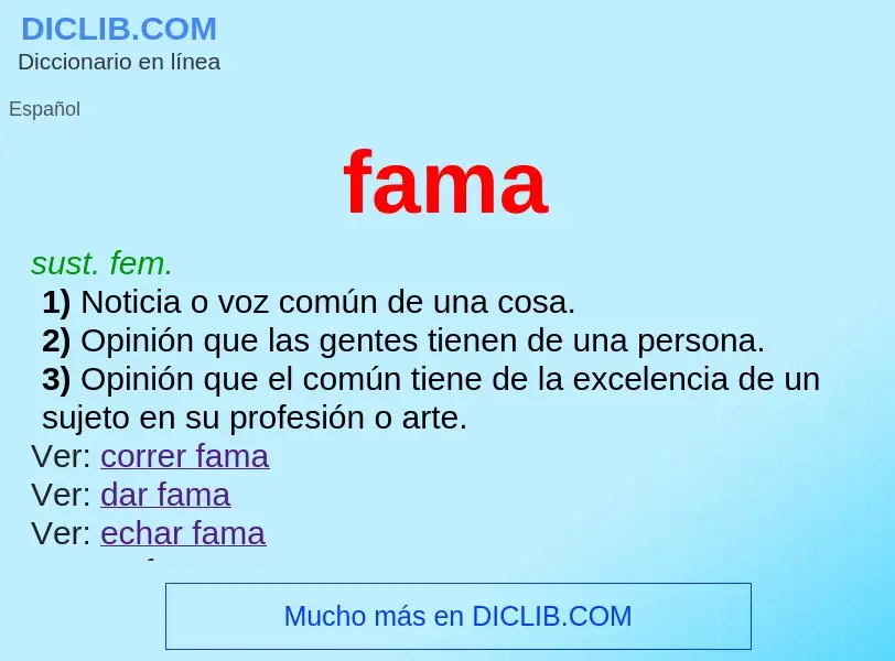 Wat is fama - definition