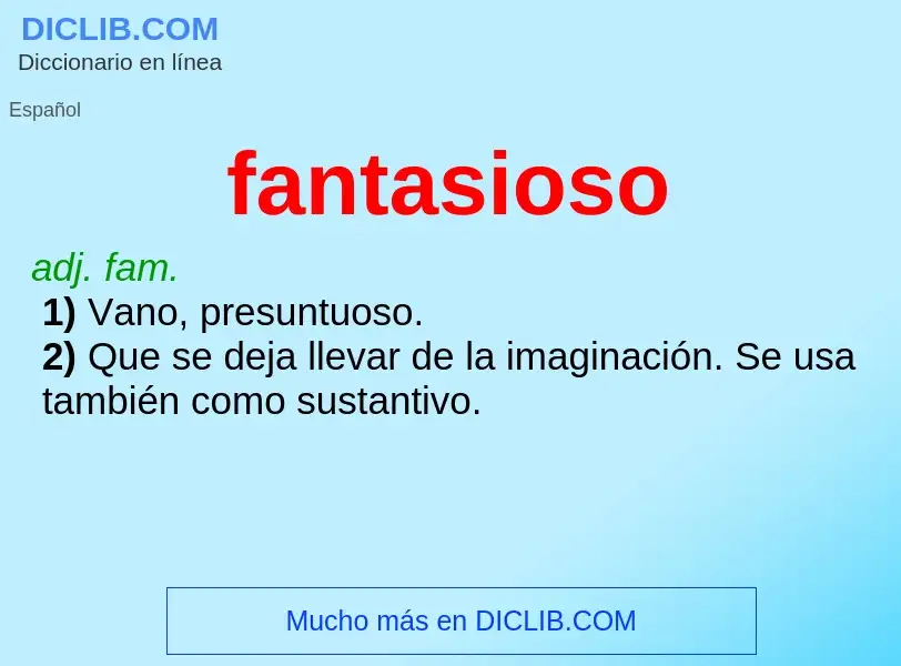 Wat is fantasioso - definition