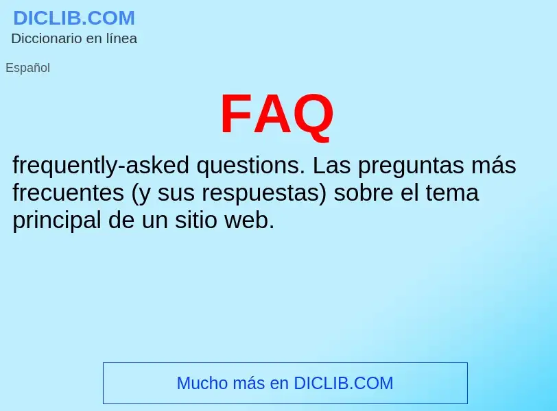 O que é FAQ - definição, significado, conceito