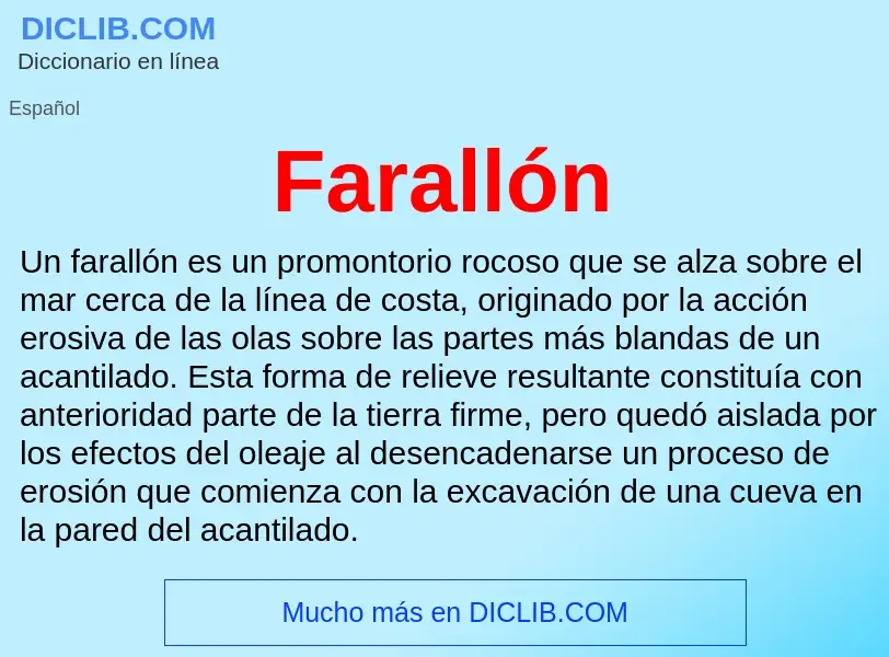 Was ist Farallón - Definition