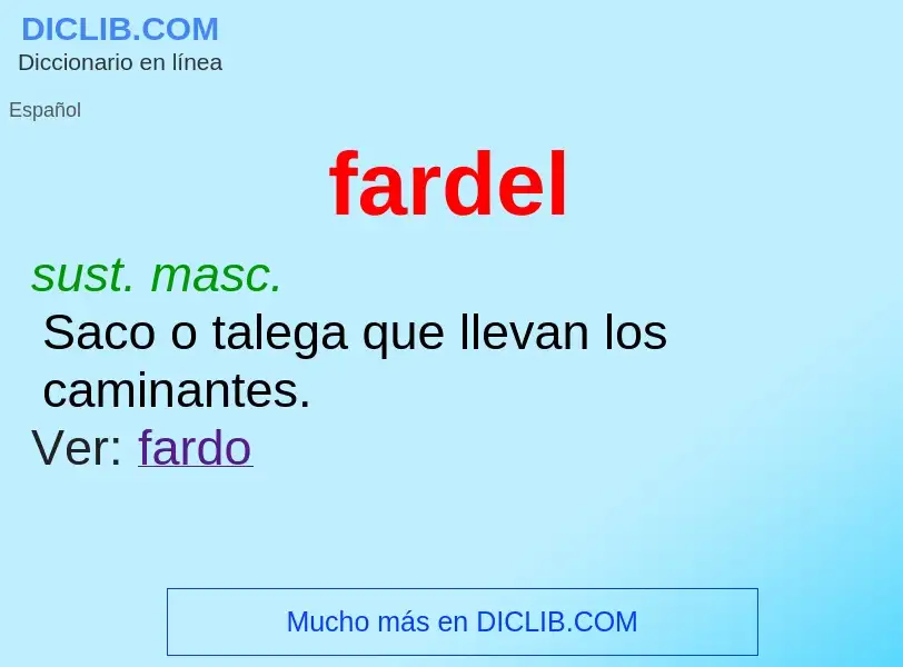 Wat is fardel - definition