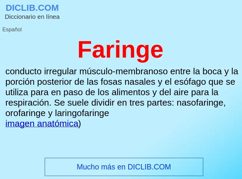 Wat is Faringe - definition